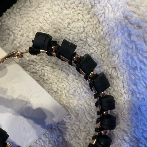 Earrings, Anna and Ava Black and Gold Bead Earrings, New with Tag - Picture 4 of 6